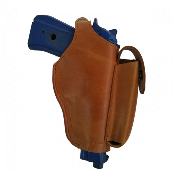 Pistol Cover Leather Outside Side Mag Pistol Holsters