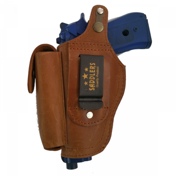 Pistol Cover Leather Outside Side Mag Pistol Holsters